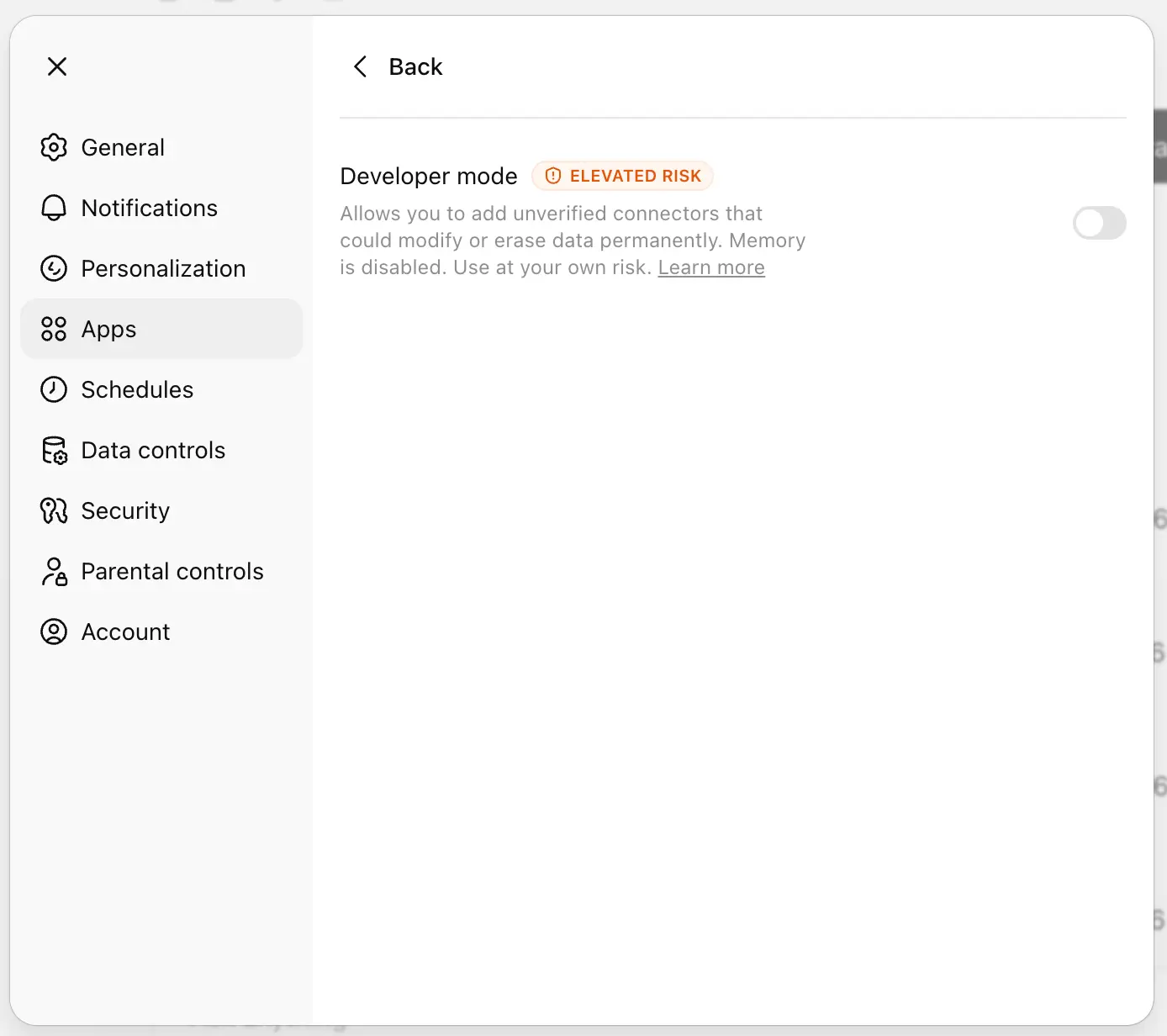 Enable Developer Mode in ChatGPT
