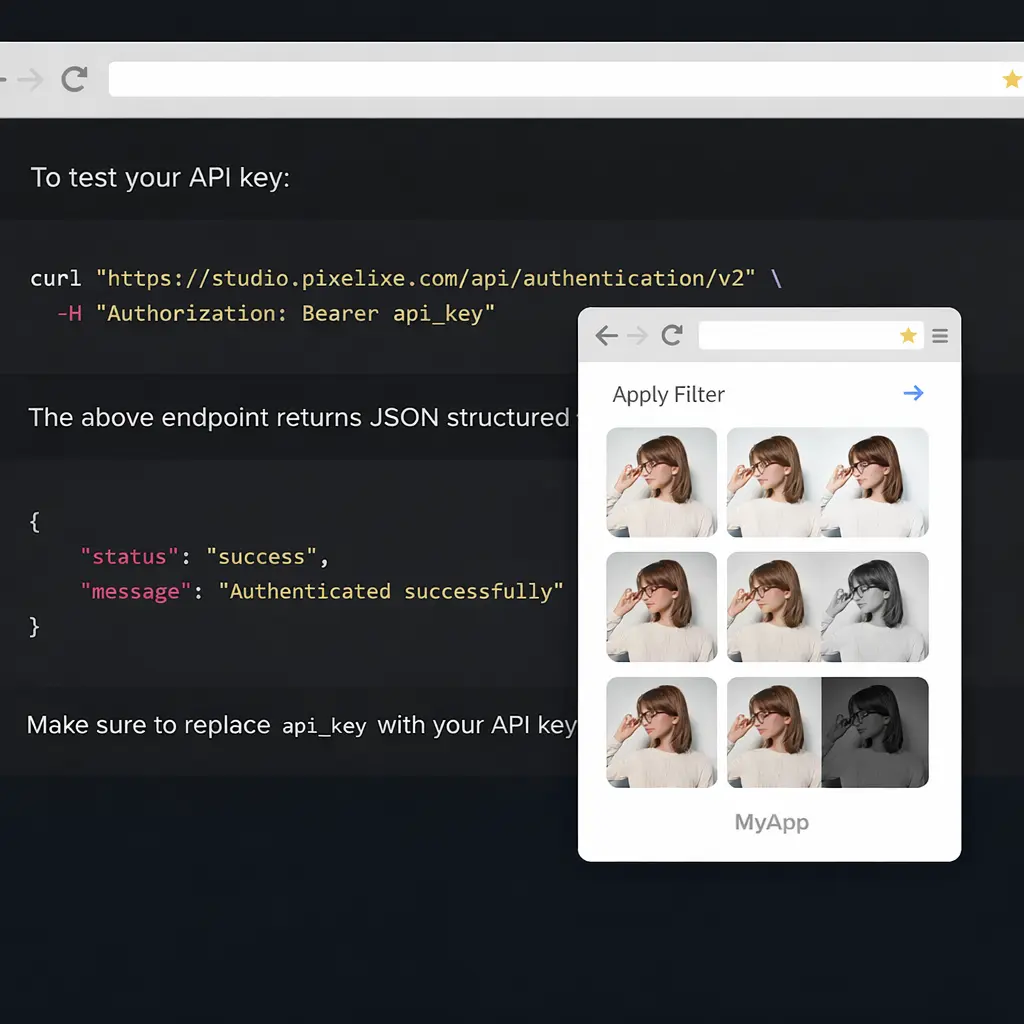 Pixelixe image automation API workflow for developers